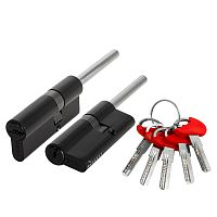 Цилиндровый Fuaro (Фуаро) механизм D-PRO5007 Tang 75 w/k (40+10+25) BL-24 черный 5Key без верт.