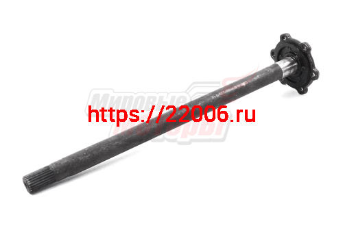 Полуось ведомая (малая) заднего моста трицикл WM250ZH-2 (длина 485 мм,мелкий щлиц)