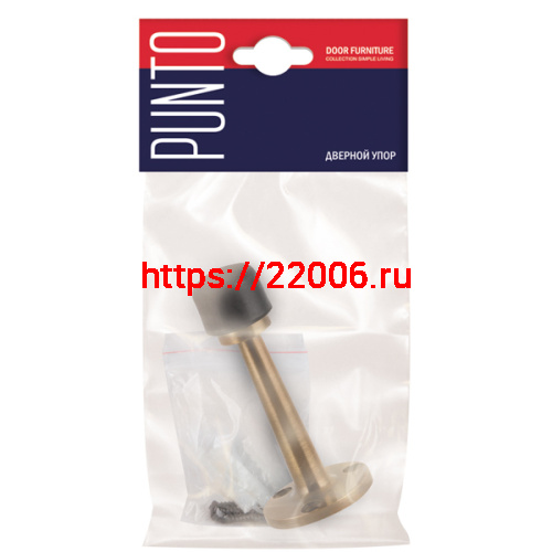 Упор Punto (Пунто) дверной настенный DFIX/W80 (DS PW-80) ABG-6 бронза фото 2