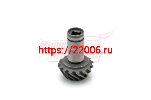Шестерня ведущая коническая редуктора мотокосы (под квадрат 5 мм) Шестерня ведущая коническая редуктора мотокосы (под квадрат 5 мм)