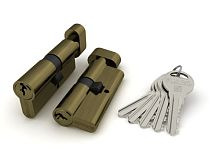 Цилиндровый механизм Fuaro (Фуаро) с вертушкой R302/70 mm-BL (30+10+30) AB бронза 5 кл. БЛИСТЕР