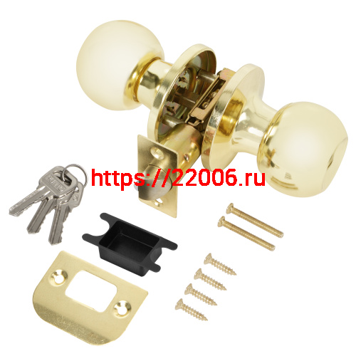 Ручка Punto (Пунто) защелка DK672/BL PB-ET (кл./фик.) золото фото 2