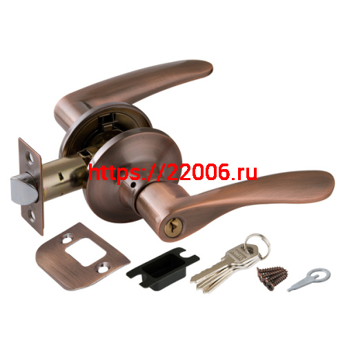 Ручка Punto (Пунто) защелка DK620 AC-ET (6020 AC-E) (кл./фик.) медь