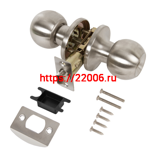 Ручка Punto (Пунто) защелка DK672/BL SN-BK (фик.) мат.никель фото 2