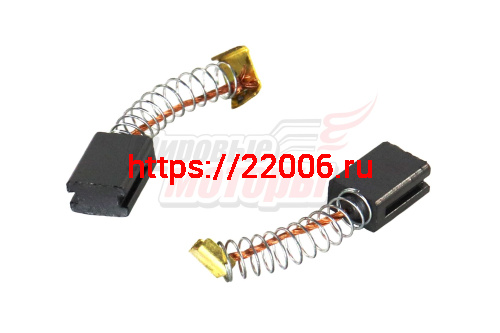 Щетки (№573) Интерскол (5*8*11) ПШМ-300 Проточка с 2-ух сторон,пружина квадр.пятаки,уши Щетки (№573) Интерскол (5*8*11) ПШМ-300 Проточка с 2-ух сторон,пружина квадр.пятаки,уши