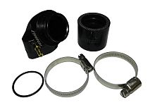 Патрубок карбюратора (впускной) 27 мм, QG-GY6QGZJ, для карб. GY6 + переходник 32 мм