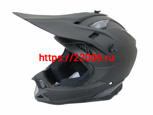 Мотошлем T166 Кросс черный матовый (L)