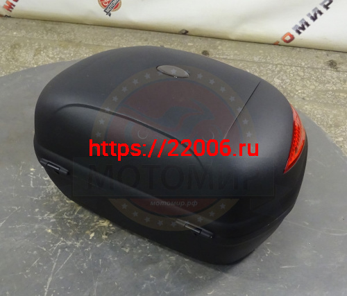 Кофр задний пластик JX А-109, 43 л., черный фото 4 Кофр задний пластик JX А-109, 43 л., черный фото 4