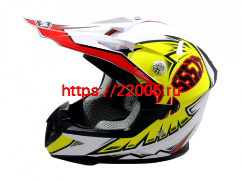 Мотошлем YM-211 KIDS белый (S)