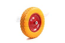 Колесо ПЕНА тачки садовой 8" 4,00-8" (W16) (под ось 12мм)