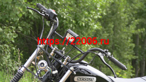 Мотоцикл внедорожный СКАУТ-3V.12-200 колеса 12" фото 6