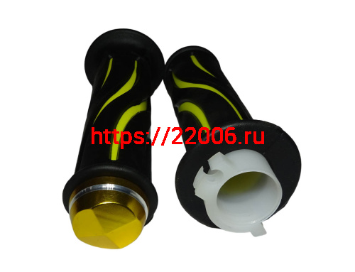 Ручка руля правая (газа) WIZARD в сборе (с резинкой) + ручка левая (резинка) (05050Q087+05050Q090) фото 2 Ручка руля правая (газа) WIZARD в сборе (с резинкой) + ручка левая (резинка) (05050Q087+05050Q090) фото 2