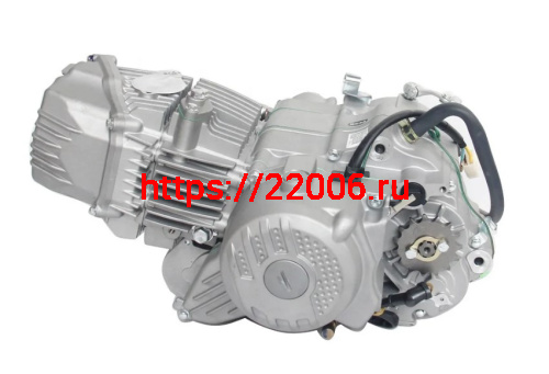 Двигатель 4т. 190 см3+РАДИАТ ZS190E(ZS1P62YML-2, W150D)(масл охл.,МКПП5,все вверх,эл+кик), питбайк