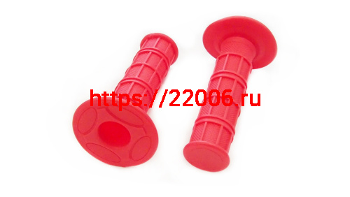 Грипсы цветные 22/24мм Красные (L/R) Грипсы цветные 22/24мм Красные (L/R)