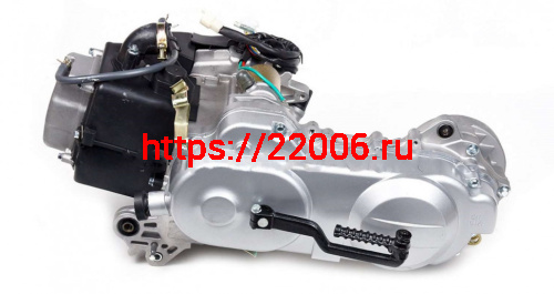 Двигатель 80cм3 139QMB  база под 10" колесо, длинная ось (карбюр., CDI, кат.заж.,фильтр)