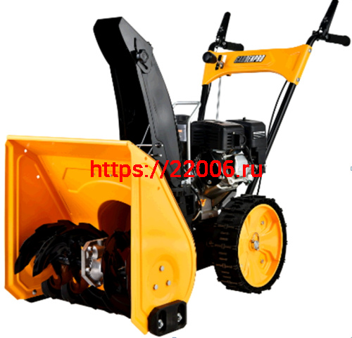 Снегоуборщик GardenPro  7 л.с KCM24 (ширина 61см,высота 51см, 4вперед/1назад, электро/ручн.старт, 13x4.10-6, 212сс ZONGSHEN 170F, 51кг) фото 2