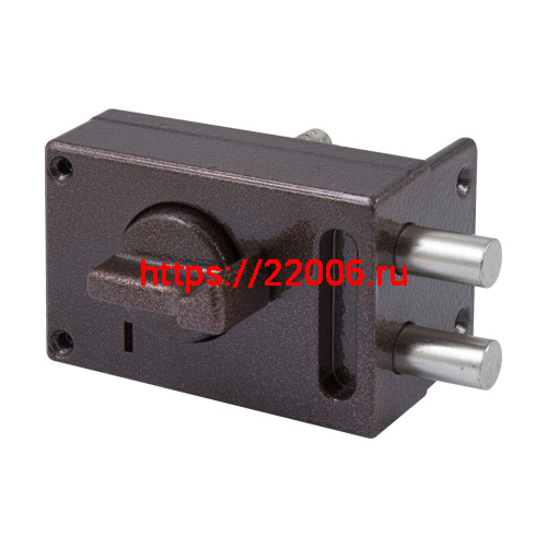 Замок Omega (Омега) накладной цилиндровый ЗН1-М1 КМЗ медь, 5 кл.