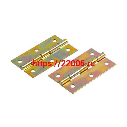 Петля Ajax (Аякс) карточная универсальная LM/IN40x75x1,2U YZN желтый цинк (2 шт) фото 4