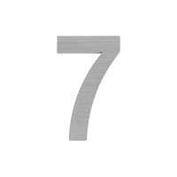 Цифра Fuaro (Фуаро) "7" самоклеящаяся SS304 (50х30) (FUARO) SSC сатинированный хром