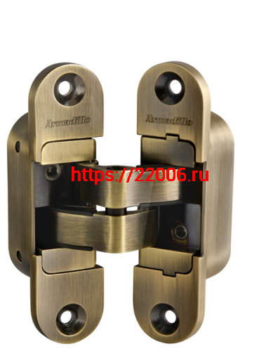 Петля Armadillo (Армадилло) скрытой установки U3D4200R AB правая (Architect 3D-ACH 40) бронза 40 кг