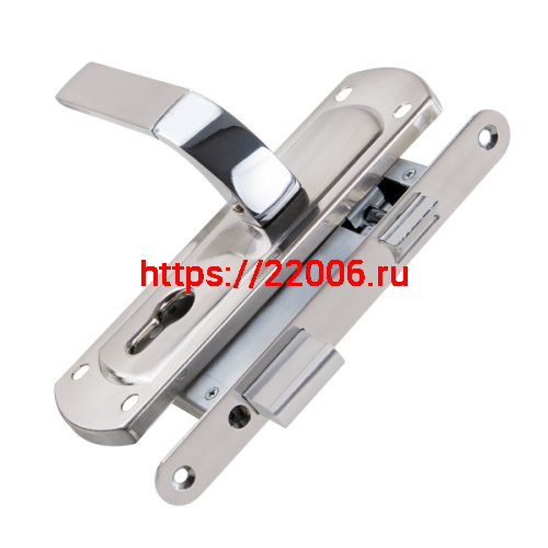 Корпус замка Punto (Пунто) с ручкой LOCKSET25.ORION.5558-1 (KIT P25 5558 ORION) SN/CP мат.никель/хром