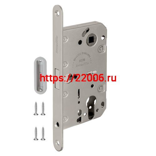 Замок Armadillo (Армадилло) межкомнатный магнитный под цилиндр с ответной планкой GRAVITY G02.196.50.85 SN мат никель
