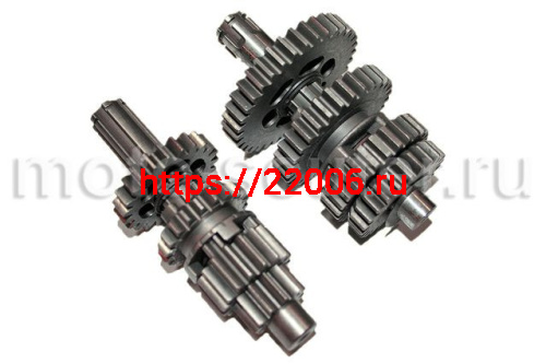 Валы КПП в сборе двигателя 139FMB 50-110 сс d-13.5 mm под роликовый подшипник