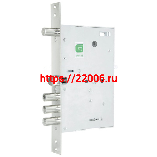 Замок Guardian (Гардиан) врезной сувальдный с задвижкой и защёлкой ЗВ 80.15 TERMO, 4 кл. (длин. кл. 59 мм) /128:6050/