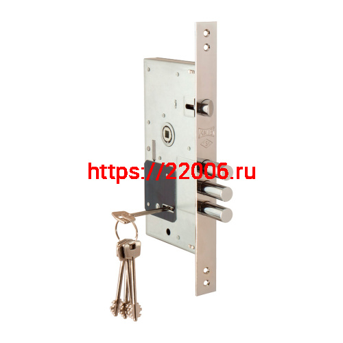 Замок Kale kilit (Кале килит) врезной сувальдный с защёлкой 252/RL, 5 кл. (кл. 60 мм)