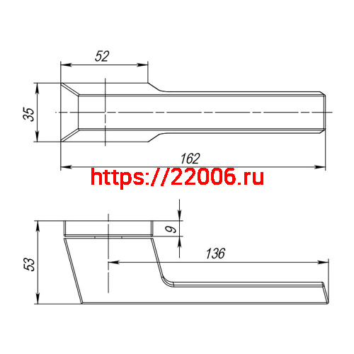 Ручка Punto (Пунто) раздельная K.QSL52.TITAN BL-24 черный фото 2