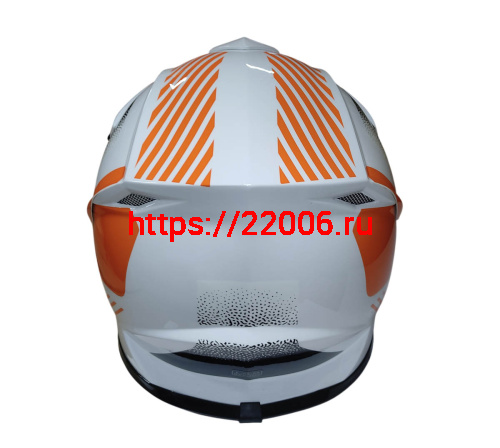 Шлем кроссовый KIRIN QL-128S, черный, красный, черн-крас, чер-желт, размер S фото 4