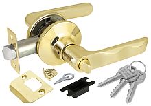 Ручка Fuaro (Фуаро) защелка DK624/BL PB-ET (624/BL PB-E) (кл/фик.) золото