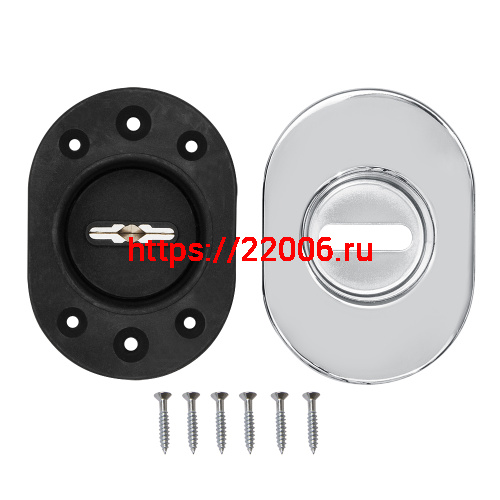 Накладка Fuaro (Фуаро) на сувальдный замок ESC.S-auto.RLR/U/R.477 CP-8 хром (1 шт) фото 2