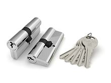 Цилиндровый Fuaro (Фуаро) механизм R300/60 mm-BL (25+10+25) CP хром 5 кл. БЛИСТЕР