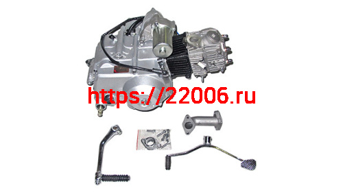 Двигатель 70см3 147FMB полуавтоматическое сцепление, (карб, CDI, кат.заж,реле напр, кикс, ножка п/п)