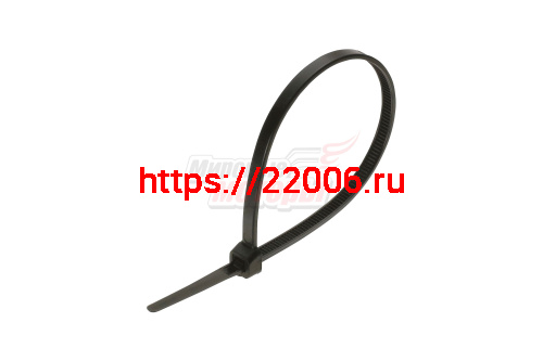 Хомут нейлоновый 2,5*100 мм черный (уп=100 шт.) Хомут нейлоновый 2,5*100 мм черный (уп=100 шт.)