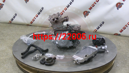 Двигатель 4т. 250 см3 177MM, NС250, ZONSHEN, 4х клап, эл+кик, жидк. охлажд. + РАДИАТОР 94197