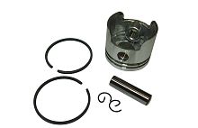 Поршень мотокосы FZ 52сс, 44 мм. (кольца, палец d10мм, стопор. кольца)