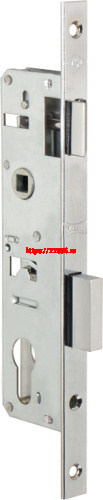 Корпус Kale kilit (Кале килит) узкопрофильного замка с защёлкой 153/P (30 mm) w/b (хром)