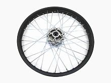 Диск колеса передний стальной на спицах 1.6 - 19" цвет черный, дисковый тормоз ось 15мм KAYO