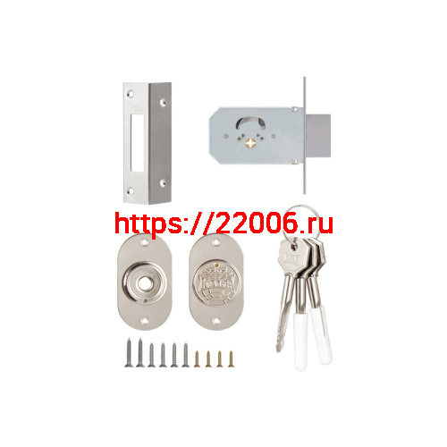 Замок Kale kilit (Кале килит) врезной крестообразный 156/F (45 mm), 3 кл. фото 2