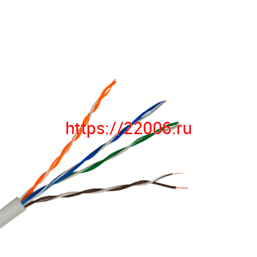 Кабель DIVISAT UTP 4PR 24AWG Cu CAT 5e, PVC (0.46) 305м Кабель DIVISAT UTP 4PR 24AWG Cu CAT 5e, PVC (0.46) 305м