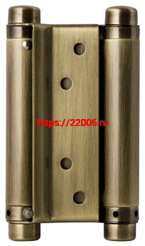 Петля Armadillo (Армадилло) пружинная двусторонняя BH586SS AB (5DSS) бронза TECH