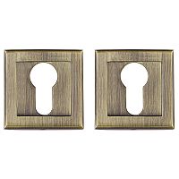 Накладка Punto (Пунто) под цилиндр ET.K.QL52 (ET QL) ABG-6 зелёная бронза