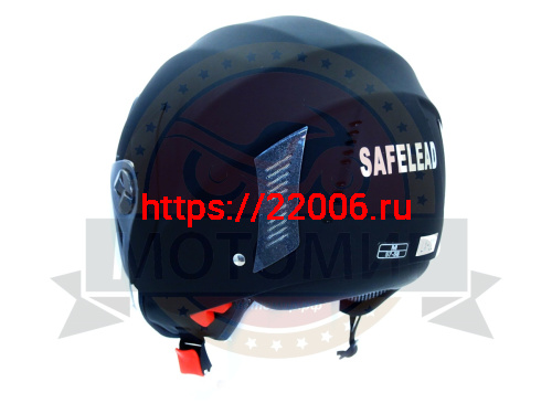 Шлем открытый "Safelead" HF-221 "колобки с доп. стеклом" мат. черный размер M фото 5 Шлем открытый "Safelead" HF-221 "колобки с доп. стеклом" мат. черный размер M фото 5