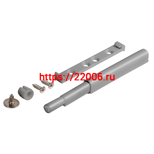 Толкатель Ajax (Аякс) мебельный пластиковый DMP-85/14M с магнитом Grey серый фото 4