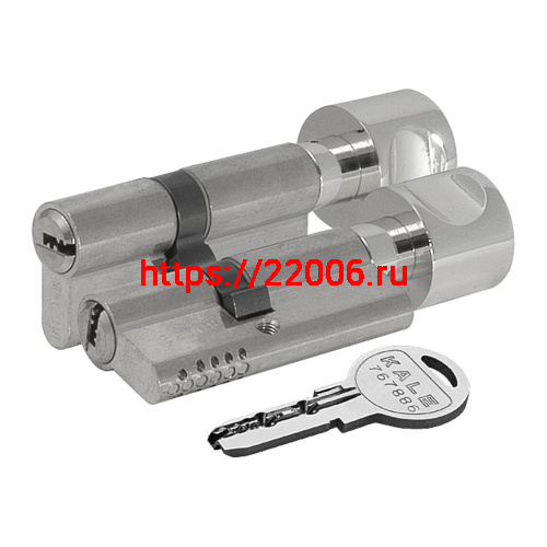 Цилиндровый механизм Kale kilit (Кале килит) с вертушкой 164 OBS SCE/110 (45+10+55) mm никель 5 кл. фото 4