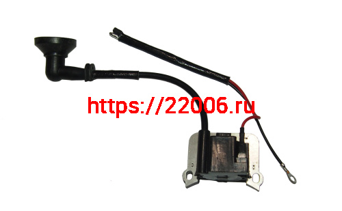 Зажигание мотокосы BC/GBC-033 в сборе (L в/в провода 160мм, колпачок 90 град.) Зажигание мотокосы BC/GBC-033 в сборе (L в/в провода 160мм, колпачок 90 град.)