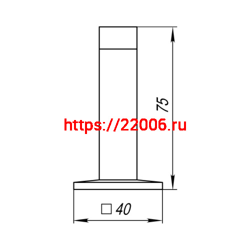 Упор Punto (Пунто) дверной настенный DFIX/W75 (DS PW-75) SN-3 мат.никель фото 3