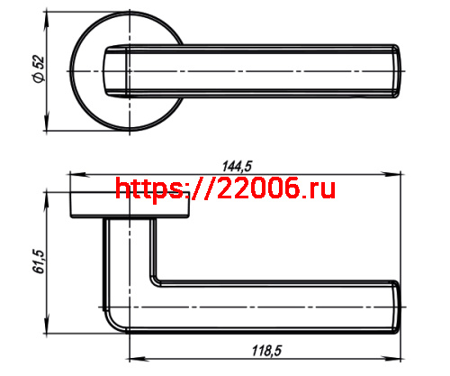 Ручка Armadillo (Армадилло) раздельная R.URB52.CUBE (CUBE URB3) SN/White-19 матовый никель/белый фото 4